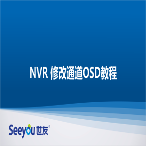 3044am永利集团 NT NVR修改通道OSD教程