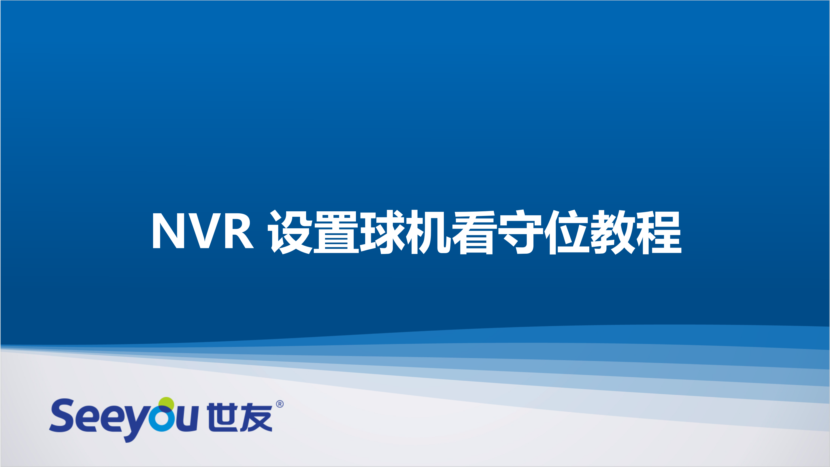 3044am永利集团NT NVR设置球机看守位教程